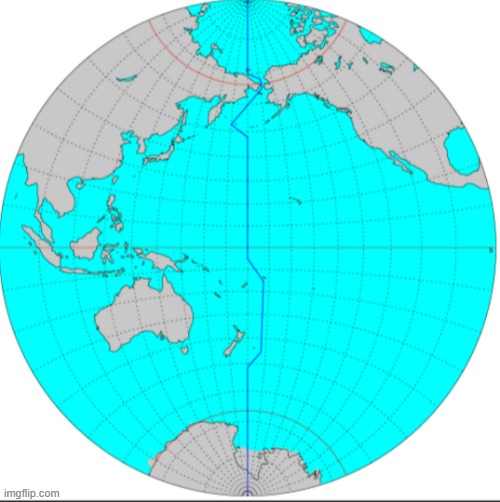 wait the international date line ISN'T a line? | made w/ Imgflip meme maker