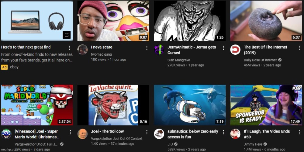 this do be lookin like my yt recommended tho | made w/ Imgflip meme maker