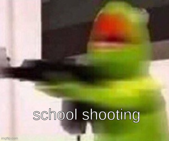 school shooter (muppet) | school shooting | image tagged in school shooter muppet | made w/ Imgflip meme maker