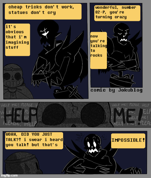 Dark papyri: Shadows made by Nightmare to be his servants, based on fell papyrus | made w/ Imgflip meme maker