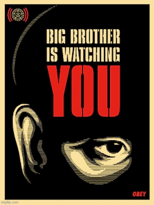 Obey Big Brother | image tagged in big brother is watching you | made w/ Imgflip meme maker