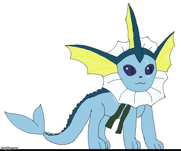 I drew Oreo | image tagged in vaporeon | made w/ Imgflip meme maker