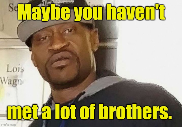Fentanyl floyd | Maybe you haven't met a lot of brothers. | image tagged in fentanyl floyd | made w/ Imgflip meme maker