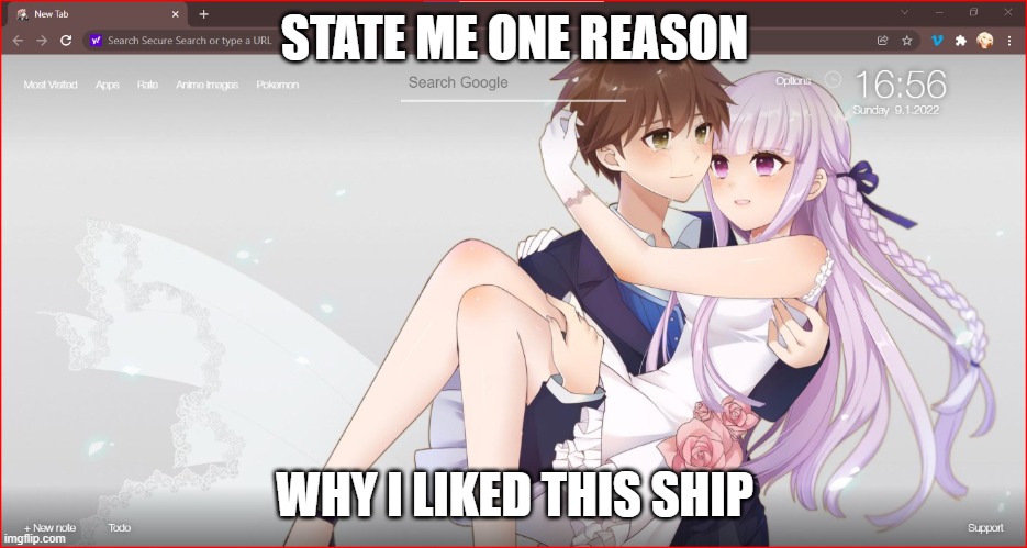 this stream ded? (Kawaii: deader than your mama lol) | STATE ME ONE REASON; WHY I LIKED THIS SHIP | made w/ Imgflip meme maker
