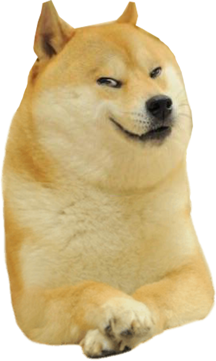 High Quality Doge evil smirk Blank Meme Template