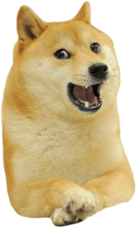 Doge laughing Blank Meme Template