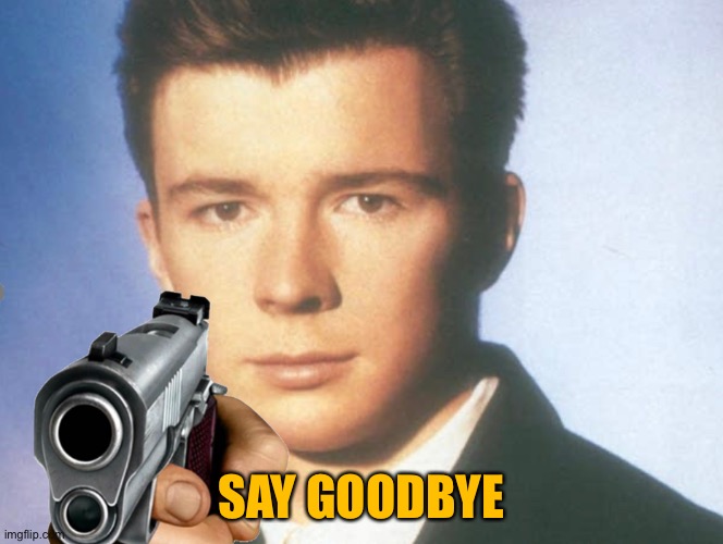 You know the rules and so do I. SAY GOODBYE. | SAY GOODBYE | image tagged in you know the rules and so do i say goodbye | made w/ Imgflip meme maker