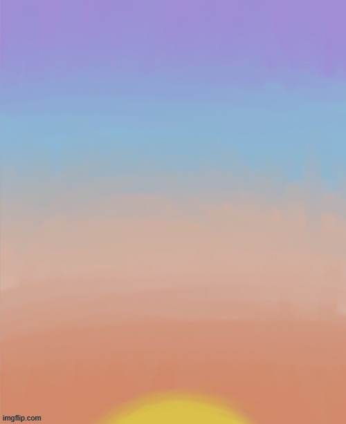 Sunset(Drawing Tool: Kleki) | made w/ Imgflip meme maker