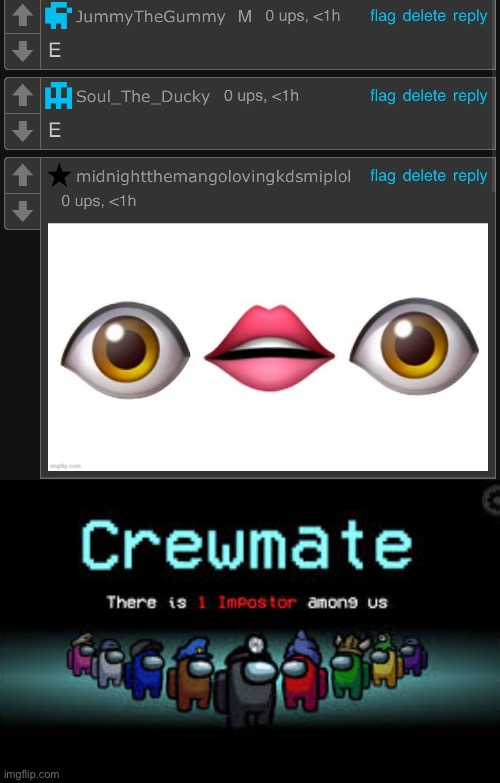 image tagged in there is 1 imposter among us | made w/ Imgflip meme maker