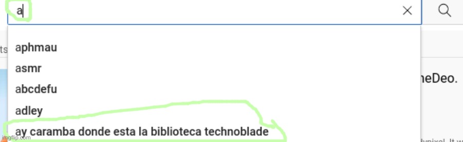the search bar knows what's up | image tagged in ay caramba | made w/ Imgflip meme maker
