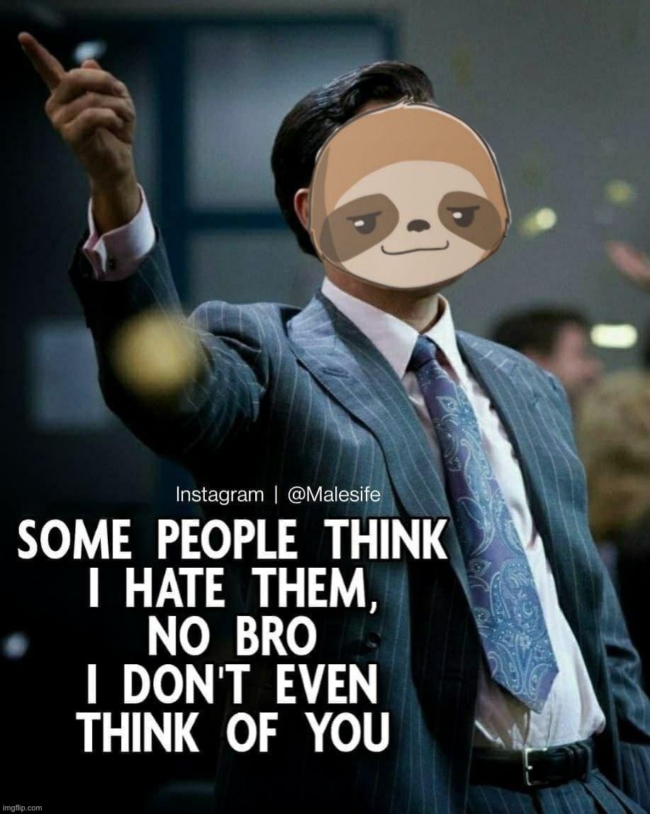 Sloth some people think I hate them | image tagged in sloth some people think i hate them | made w/ Imgflip meme maker