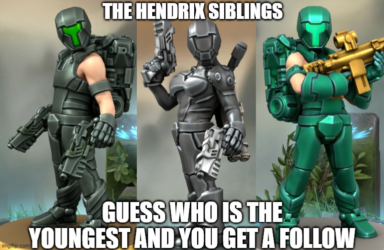 THE HENDRIX SIBLINGS; GUESS WHO IS THE YOUNGEST AND YOU GET A FOLLOW | image tagged in rylan hendrix,cytherea hendrix,jareth hendrix | made w/ Imgflip meme maker