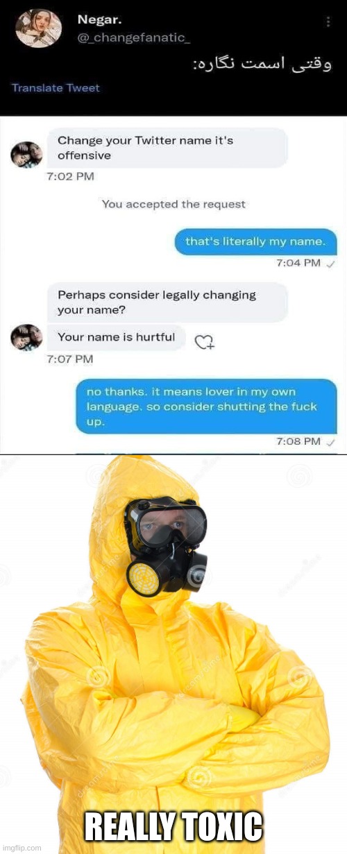 supa toxic | REALLY TOXIC | image tagged in toxic suit | made w/ Imgflip meme maker