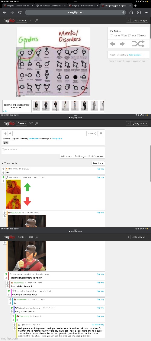 Same person, just got banned from commenting (i am rick astley rickrolled me and lgbt good | made w/ Imgflip meme maker