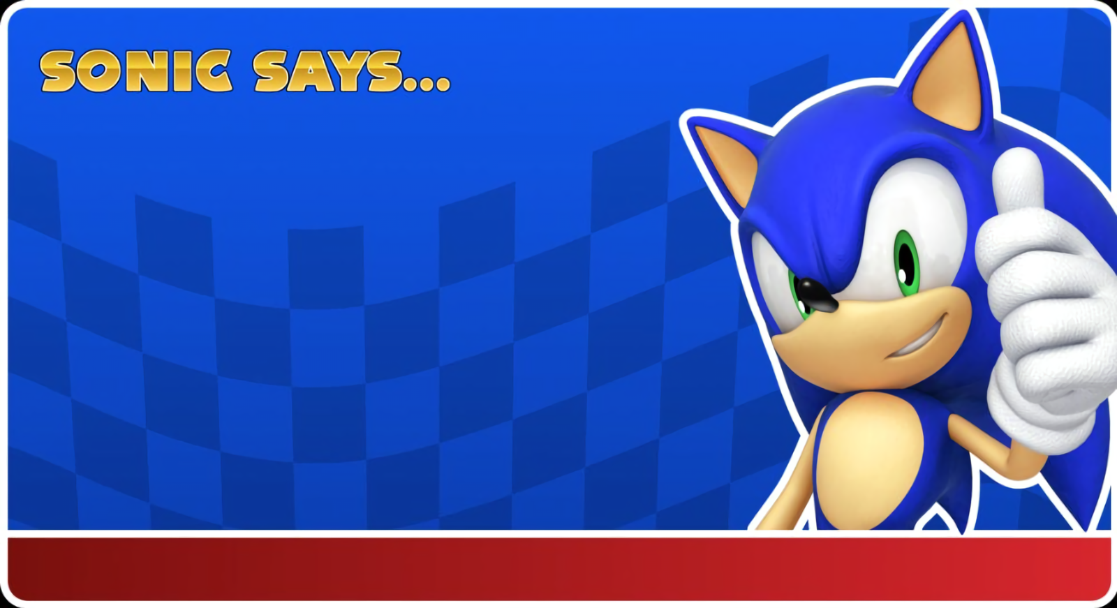 Sonic Says... Blank Meme Template