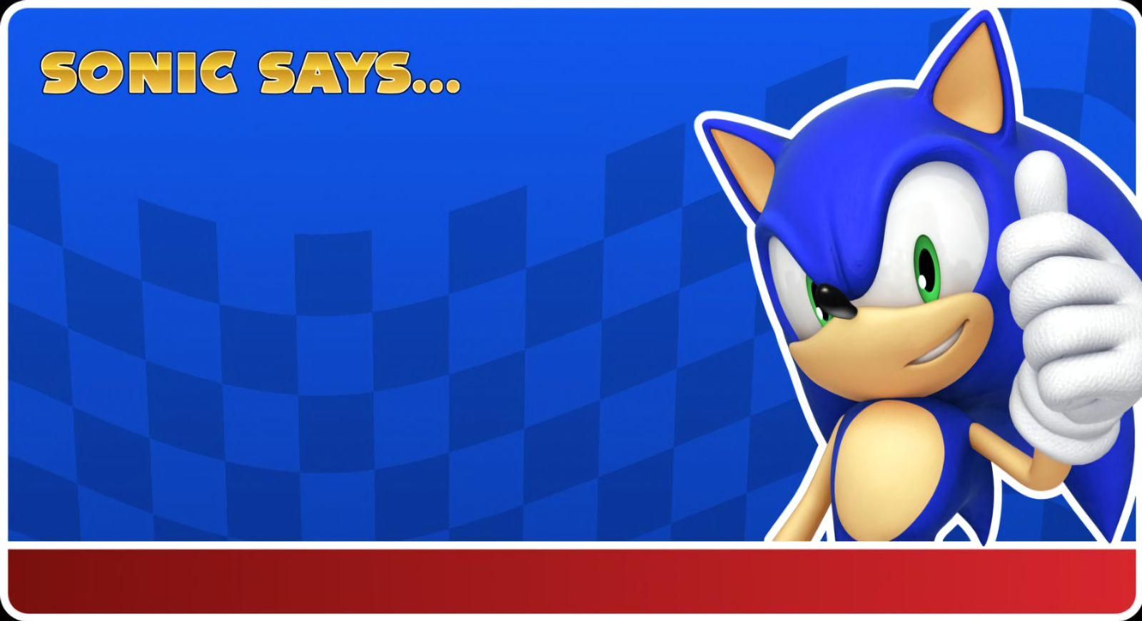 High Quality Sonic Says... Blank Meme Template