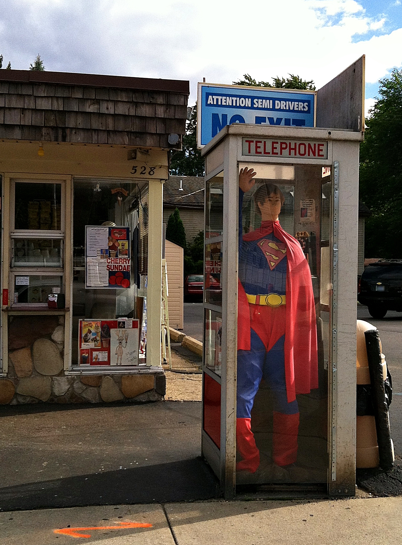 Superman Mannequin Phonebooth Blank Meme Template