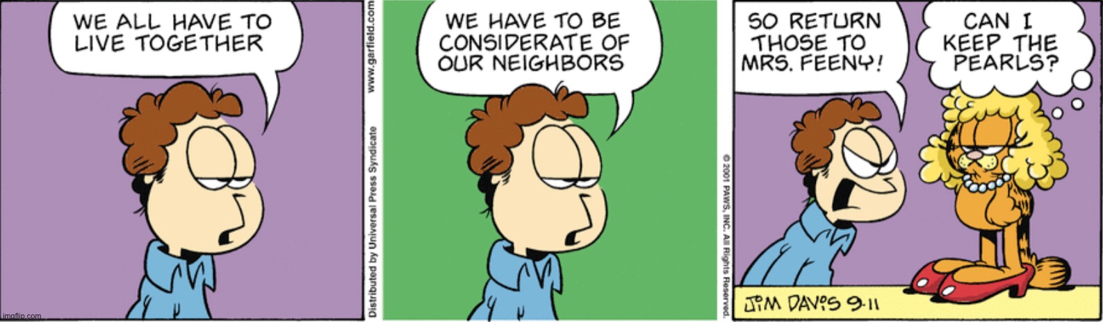 Meanwhile Garfield on September 11th 2001 | made w/ Imgflip meme maker