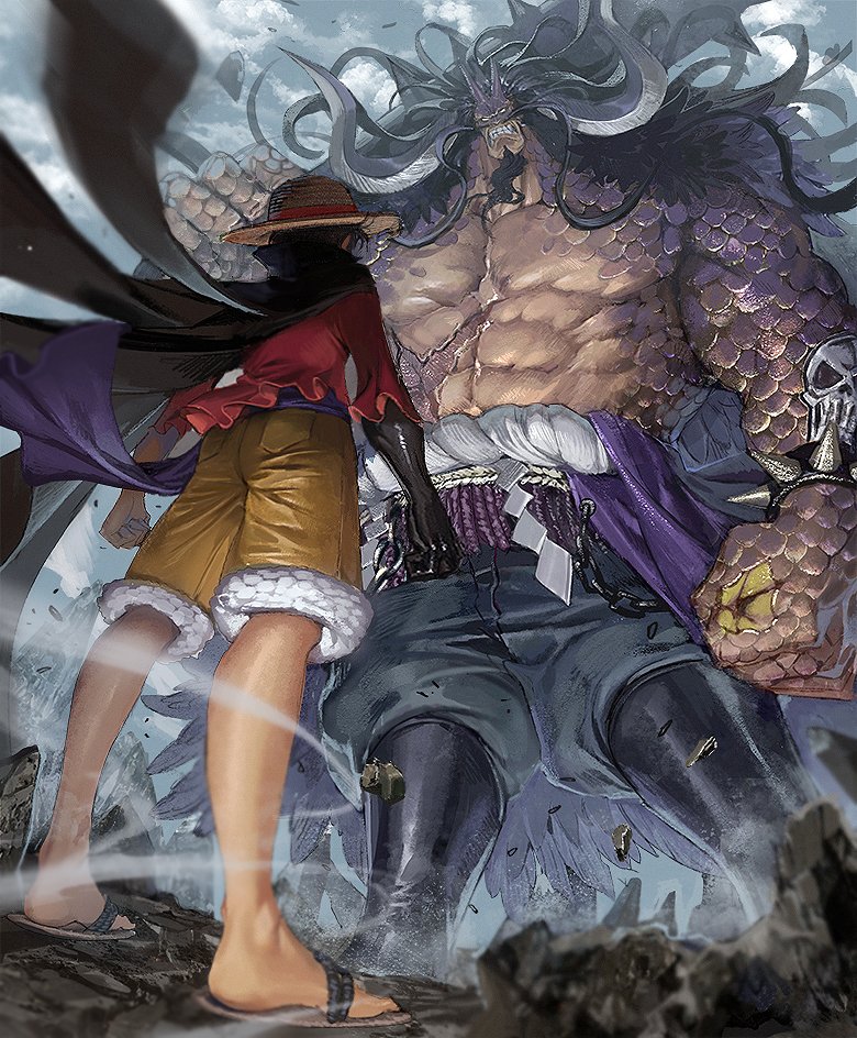 Luffy vs kaido Blank Meme Template