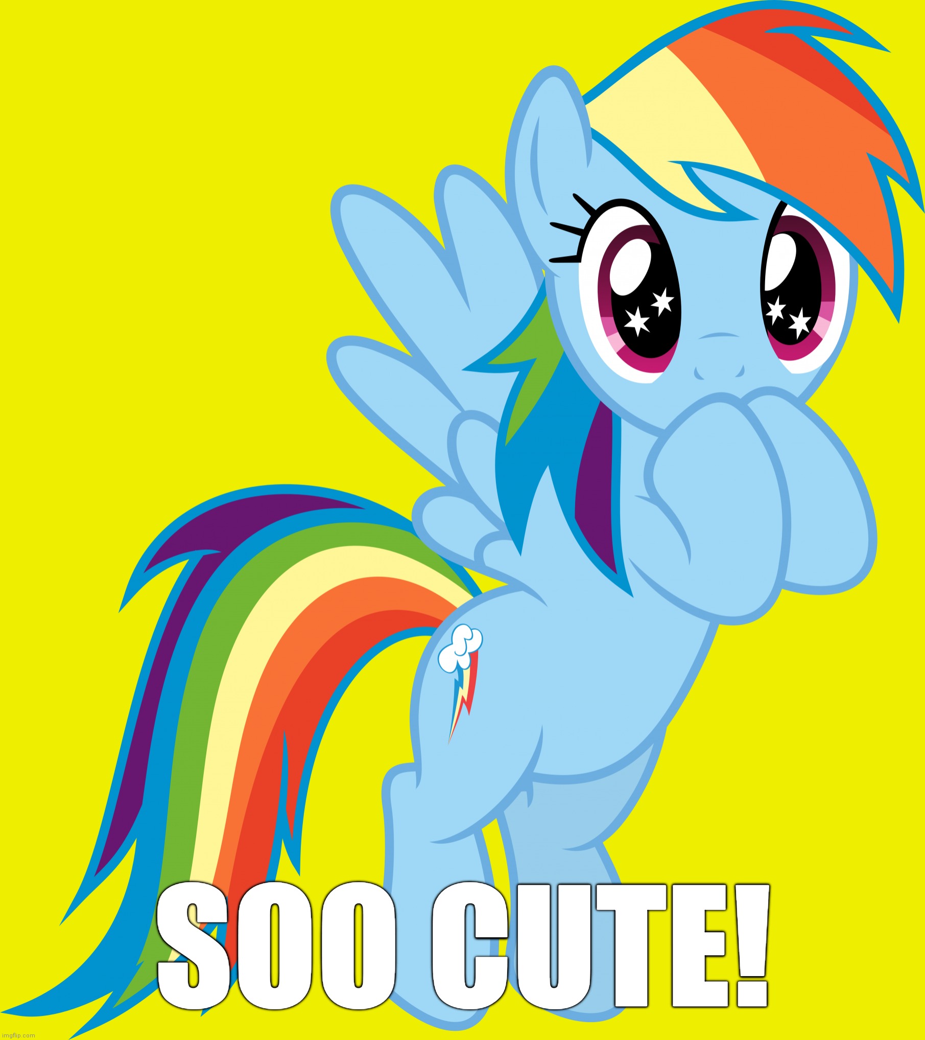 Rainbow Dash Transparent | SOO CUTE! | image tagged in rainbow dash transparent | made w/ Imgflip meme maker