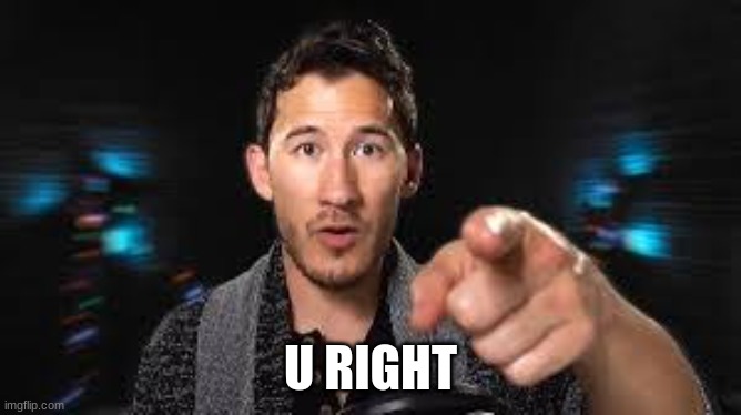 Markiplier pointing | U RIGHT | image tagged in markiplier pointing | made w/ Imgflip meme maker