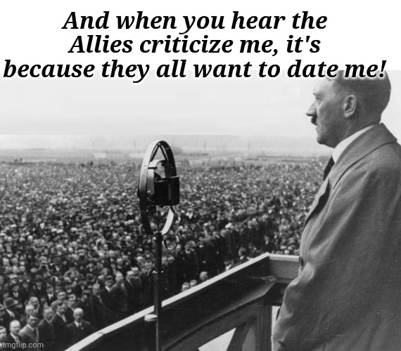 Adolph Ocasio-Cortez | And when you hear the Allies criticize me, it's because they all want to date me! | image tagged in crazy aoc,bird,brain,delusional | made w/ Imgflip meme maker