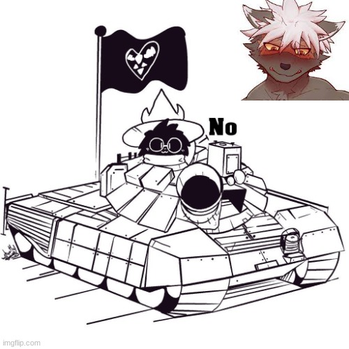 no cringe furry art (furries are fine i just dont like the strange artwork) | image tagged in ralsei tank | made w/ Imgflip meme maker