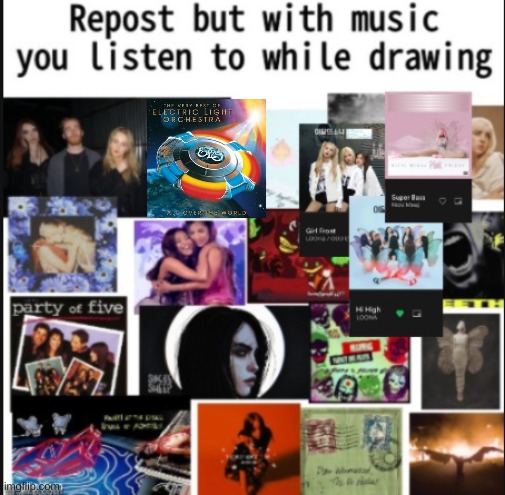 I added ELO | image tagged in music,drawing | made w/ Imgflip meme maker