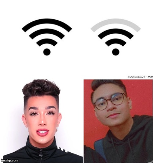 lmao | image tagged in funny,james charles,wifi drops,lmao,gay,lol | made w/ Imgflip meme maker