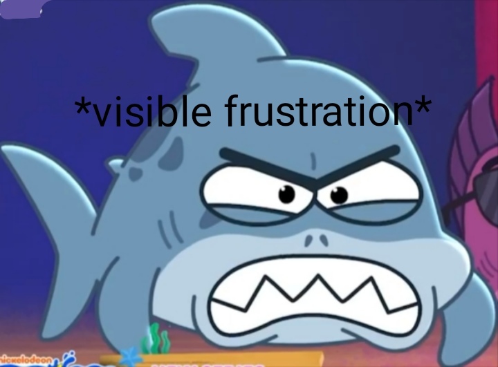 Visible frustration Blank Meme Template