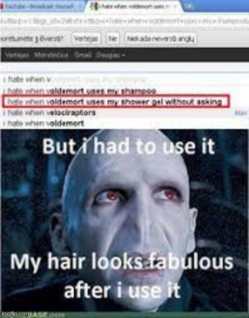 Voldemort just stole your shower gel | image tagged in voldemort,funny memes | made w/ Imgflip meme maker