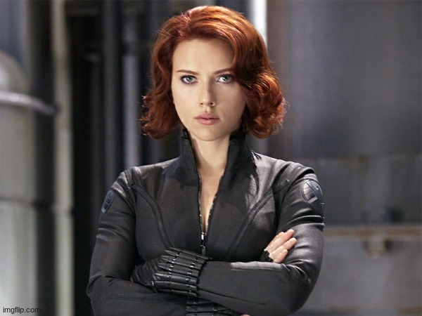Black Widow - Not Impressed | image tagged in black widow - not impressed | made w/ Imgflip meme maker