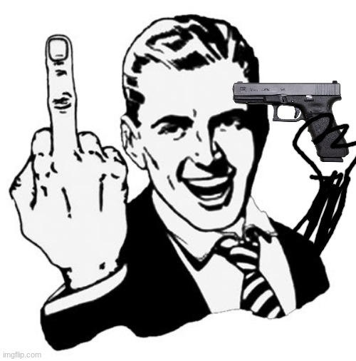 every picrew in the RP stream EVER. | image tagged in memes,1950s middle finger | made w/ Imgflip meme maker