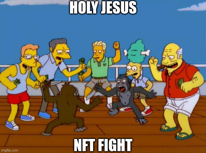 gfrrwrg | HOLY JESUS; NFT FIGHT | made w/ Imgflip meme maker