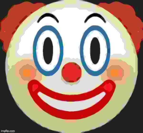 Clown dark mode Blank Meme Template