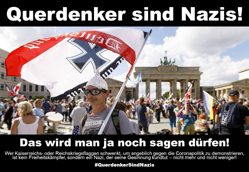 Querdenker sind Nazis Blank Meme Template