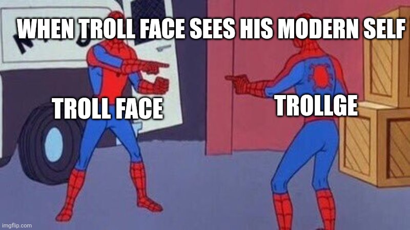 trollge spiderman pointing at spiderman Memes & GIFs - Imgflip