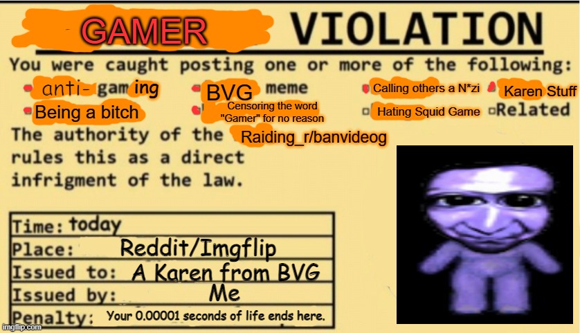 Anti-BVG Violation | image tagged in anti-bvg violation | made w/ Imgflip meme maker