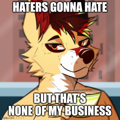 HATERS GONNA HATE BUT THAT'S NONE OF MY BUSINESS | made w/ Imgflip meme maker