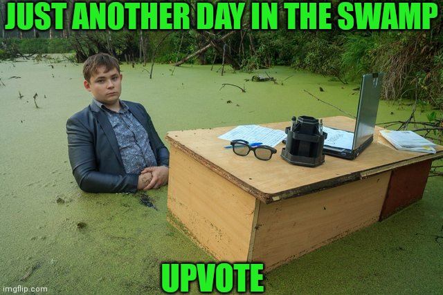 JUST ANOTHER DAY IN THE SWAMP UPVOTE | made w/ Imgflip meme maker