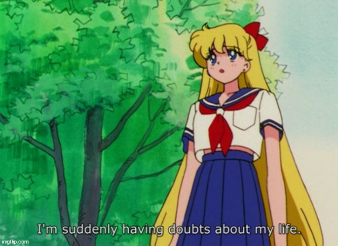 I'm suddenly having doubts about my life | image tagged in i'm suddenly having doubts about my life | made w/ Imgflip meme maker