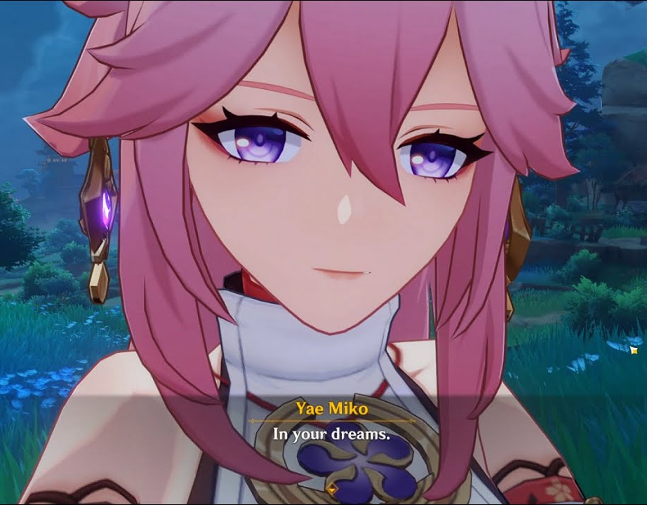 In your dreams Miko Blank Meme Template