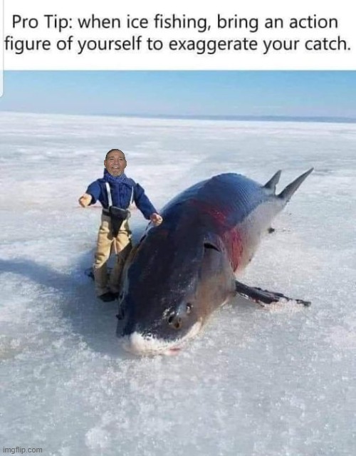 Pro tip Ice fishing | image tagged in ice fishing,kewlew | made w/ Imgflip meme maker