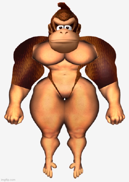 wot | image tagged in donkey kong thicc thighs transparent | made w/ Imgflip meme maker