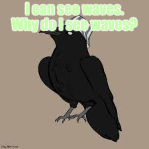 Philcrow | I can see waves. Why do I see waves? | image tagged in philcrow | made w/ Imgflip meme maker