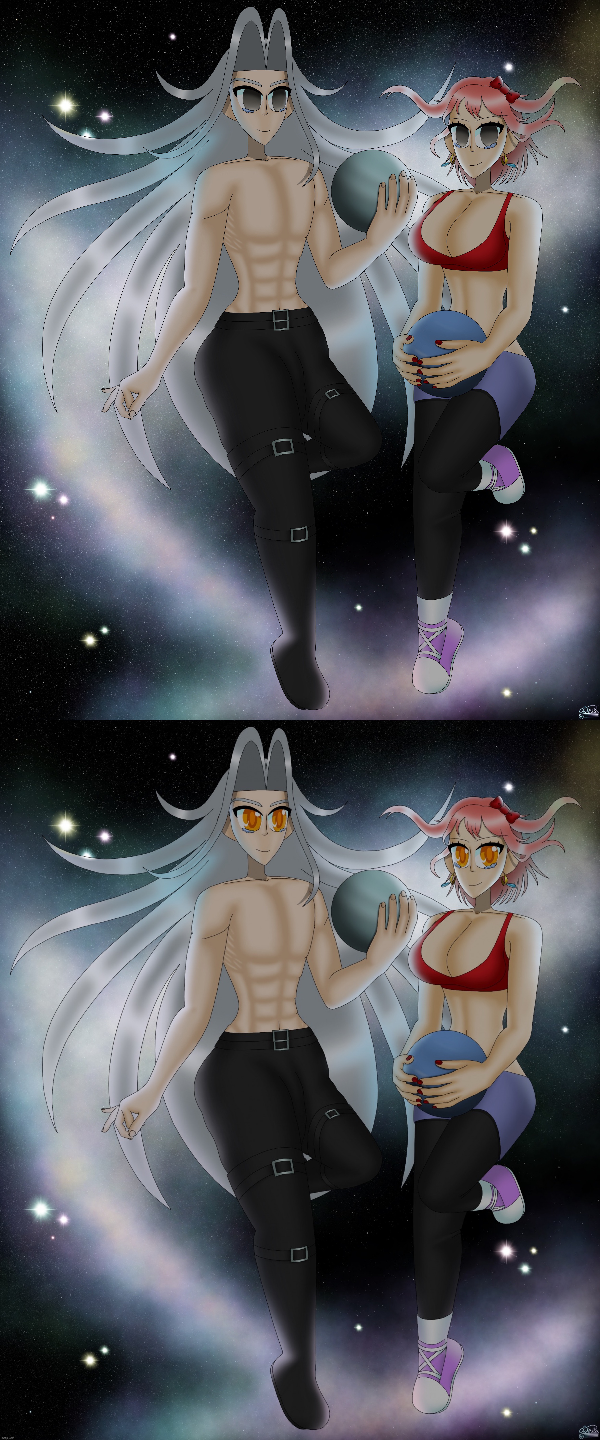 image tagged in sayori and sephiroth | made w/ Imgflip meme maker