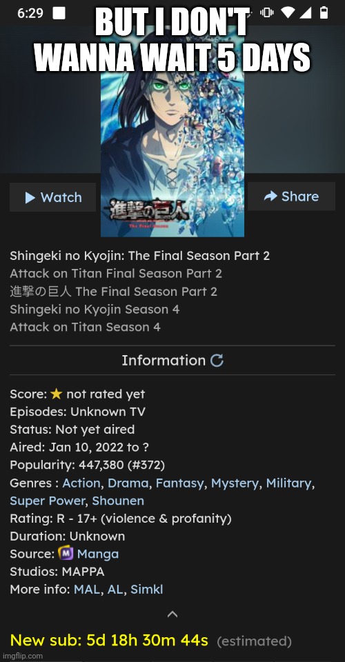 Nicht verdammt fair | BUT I DON'T WANNA WAIT 5 DAYS | made w/ Imgflip meme maker