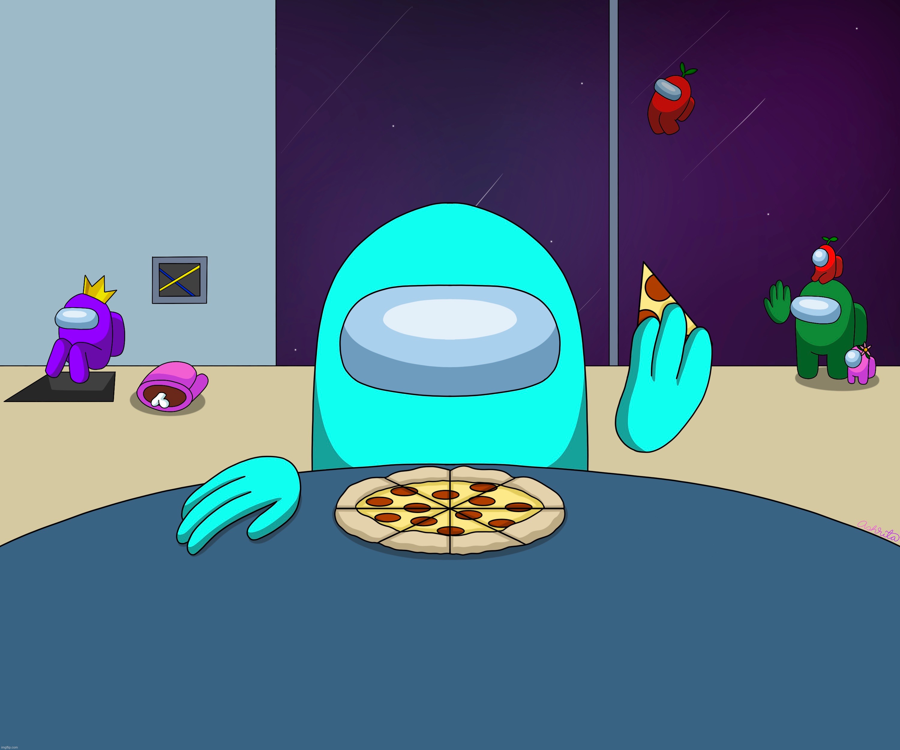 Amogus drawing from a while ago | made w/ Imgflip meme maker