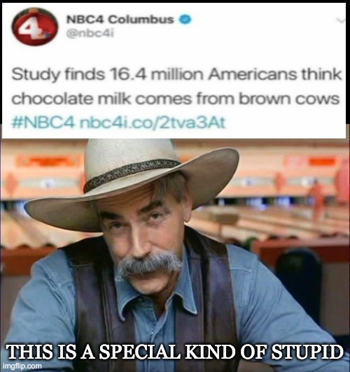 just wow |  THIS IS A SPECIAL KIND OF STUPID | image tagged in sam elliott special kind of stupid,lol,stupid people,funny,funny memes,memes | made w/ Imgflip meme maker
