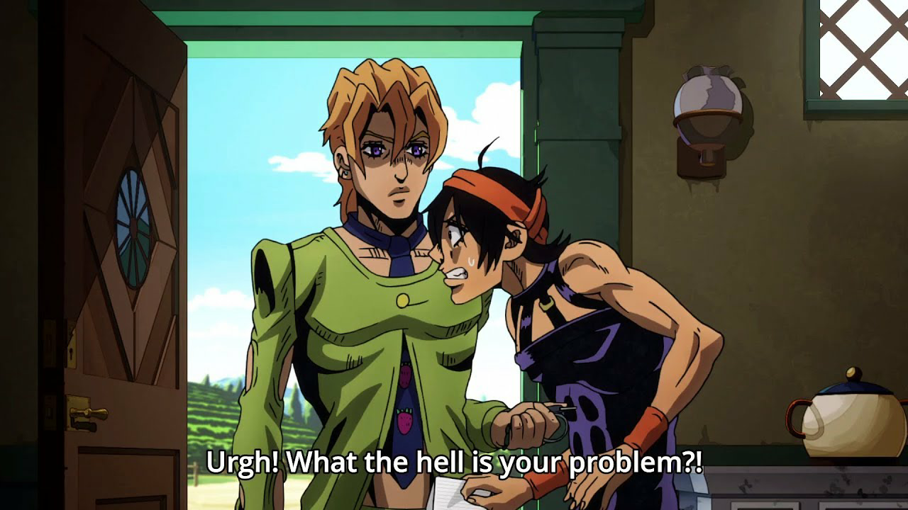 JoJo's Bizarre Adventure Narancia What the hell is your problem? Blank Meme Template